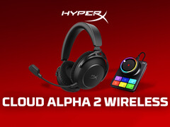Los auriculares inalámbricos HyperX Cloud Alpha 2 vienen con una estación base. En la imagen: una foto promocional del conjunto. (Fuente de la imagen: HP - editado)