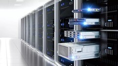 Racks para servidores con guías especializadas. King Slide controla el 80 % del mercado de guías para servidores de gama alta.