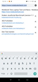 Uso del teclado predeterminado en el modo vertical