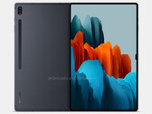 La Galaxy Tab S8 Ultra debería llegar junto a la serie Galaxy S22. (Fuente de la imagen: @OnLeaks y 91mobiles)