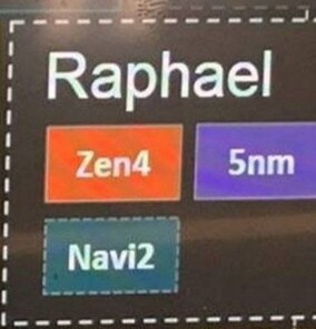 AMD Raphael se basará en Zen 4 y tendrá una iGPU Navi 2. (Fuente de la imagen: @sepeuwmjh en Twitter)