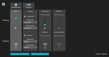 Configuración de audio HP