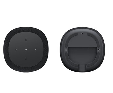 Controles táctiles del panel superior y zona de montaje inferior del WiiM Sound Lite (Fuente de la imagen: WiiM)
