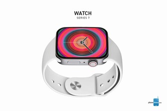 Apple Render del concepto no oficial del Watch Series 7. (Fuente de la imagen: PhoneArena)