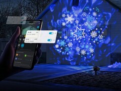 El proyector de luz para decoración de exteriores de Govee (en la imagen) ha salido a la venta en todo el mundo. (Fuente de la imagen: Govee)