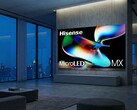 La pantalla MicroLED 163MX RGBY de Hisense (en la imagen) se expone en CES 2026. (Fuente de la imagen: Hisense)