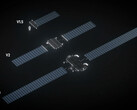Una ilustración del hardware de Starlink V3.