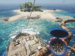 Una imagen que muestra una isla en Stranded Deep.