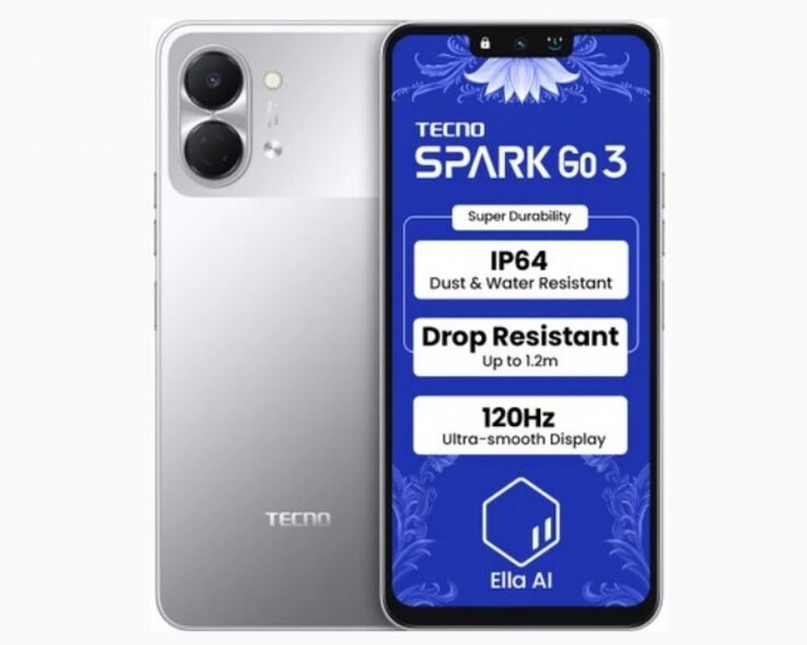 El smartphone Tecno Spark Go 3 tiene una pantalla LCD de 6,74 pulgadas (Fuente de la imagen: Tecno)