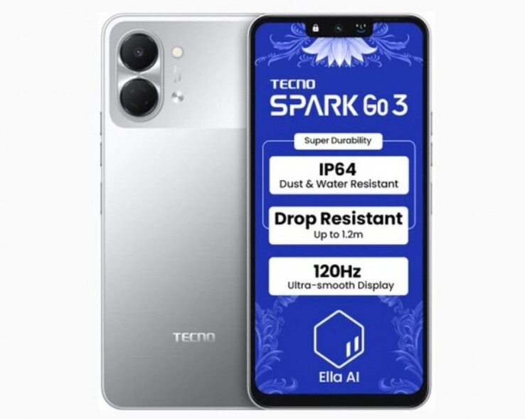 El smartphone Tecno Spark Go 3 tiene una pantalla LCD de 6,74 pulgadas (Fuente de la imagen: Tecno)