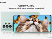  Galaxy El Galaxy A73 5G es el quinto smartphone de la serie A anunciado este mes. (Fuente de la imagen: Samsung)