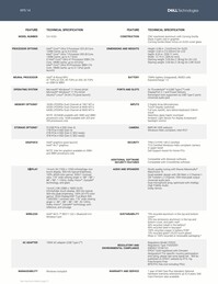 Dell XPS 14: Especificaciones