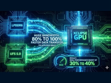 Imagen generada por IA que muestra las mejoras en el rendimiento de la GPU. (Fuente de la imagen: Kaulenda en X)