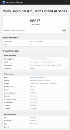 (Fuente de la imagen: Geekbench)