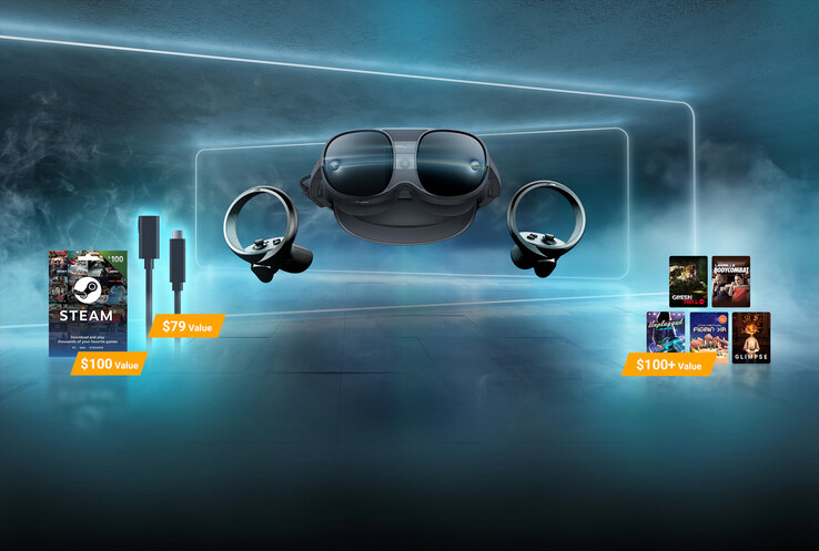 Vive promociona su nuevo paquete XR Elite PC VR. (Fuente: HTC)