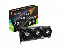 La aclamada GeForce RTX 3080 Gaming X Trio de MSI ofrece un rendimiento estelar pero es difícil conseguir uno (Fuente de la imagen: MSI)