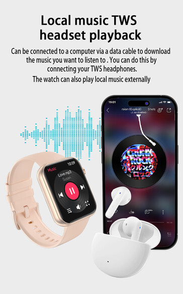 Es compatible con la reproducción local de música. (Fuente de la imagen: Rollme)