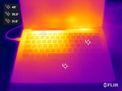 Lado superior durante la prueba de esfuerzo