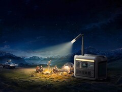 La estación de alimentación Anker SOLIX C800 Plus cuenta con una luz retráctil. (Fuente de la imagen: Anker)