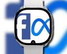 El smartwatch de Facebook podría acabar teniendo una muesca en la pantalla para una cámara frontal. (Fuente de la imagen: Bloomberg/Facebook/Meta - editado)