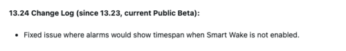 El registro de cambios de la versión beta 13.24 para el Instinct 3