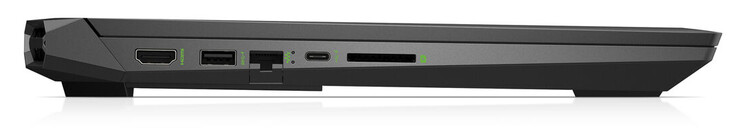 Lado izquierdo: HDMI, USB 3.2 Gen 1 Tipo A, Gigabit Ethernet, USB 3.2 Gen 2 Tipo C, lector de tarjetas microSD de tamaño completo