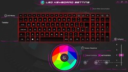 Ajustes del teclado LED