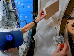 El YouTuber científico Steve Mould ha vuelto a visitar el efecto de la fuente en cadena que descubrió - esta vez a bordo de la ISS, con la ayuda del astronauta Don Pettit. (Fuente de la imagen: Steven Mould)