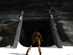 Una captura de pantalla de Tomb Raider 1 ejecutándose en PC