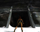 Una captura de pantalla de Tomb Raider 1 ejecutándose en PC