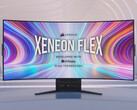 El Corsair Xenon Flex 45WQHD240 tiene la primera pantalla OLED plegable del mundo. (Fuente de la imagen: Corsair)