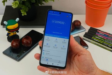 Xiaomi Mi 10T Lite - Puntuación AnTuTu. (Fuente de la imagen: @StationChat)