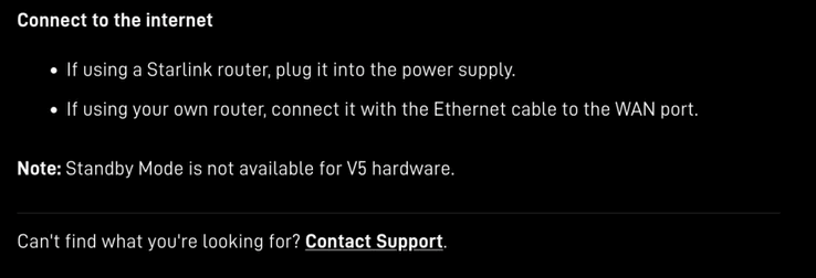 La nueva antena parabólica residencial V5 de Starlink no es compatible actualmente con el modo de espera.