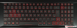 Una mirada al teclado del Aspire Nitro 5 AN517....