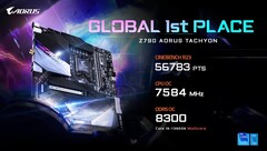 Gigabyte afirma que su nueva mobo bate récords. (Fuente: Gigabyte)