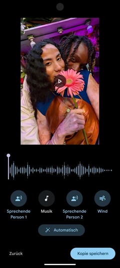 El borrador mágico de audio elimina los ruidos molestos de los vídeos.