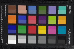 ColorChecker: La mitad inferior de cada parche muestra el color de referencia.