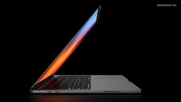 Concepto del MacBook Pro 14 M1X. (Fuente de la imagen: @RendersbyIan)