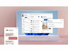 Una captura de pantalla que muestra la función Windows 11 Phone Link. (Fuente de la imagen: Microsoft)