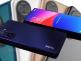 Un render conceptual del Redmi K50 Pro realizado por un fan tiene una carcasa de cámara similar a la del Huawei P50 (fondo). (Fuente de la imagen: Easy Access Tech/Pocket-lint - editado)
