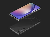 Un render del "Galaxy A55". (Fuente: OnLeaks x MySmartPrice)