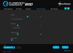 Sharkoon Light² 200 ratón ultra ligero para juegos software - Configuración avanzada