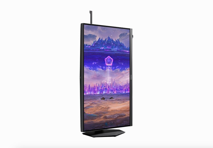 El monitor AOC Agon Pro también puede girar 90°. 