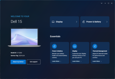 Optimizador Dell: Página de aterrizaje