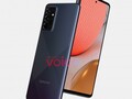 Un render de Galaxy A72 (5G). (Fuente: Voice)