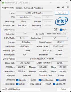 Gráficos GPU-Z UHD