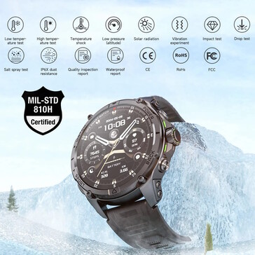 El smartwatch se anuncia como duradero en numerosos aspectos. (Fuente de la imagen: Kumi)