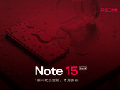 Uno de los nuevos smartphones Redmi Note 15 Pro de Xiaomi boca arriba mostrando su pantalla plana. (Fuente de la imagen: Xiaomi - editado)