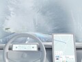 Un render de cómo podría ser un coche Volvo con un HUD de amplio campo de visión Spectralics. (Imagen: Volvo)