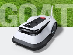 El robot cortacésped GOAT G1 de ECOVACS tiene doble cámara y sensores ToF. (Fuente de la imagen: ECOVACS)